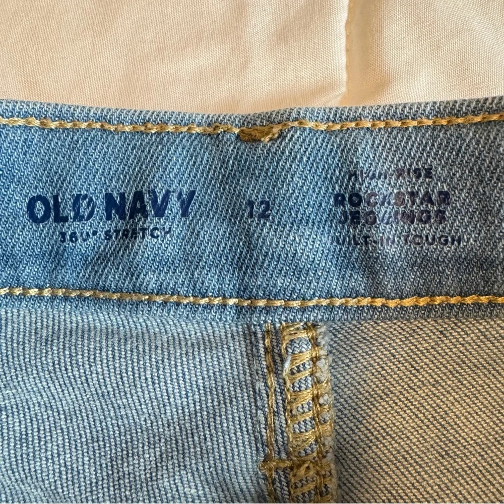 Old Navy Kids Girls‎ High Rise Rockstar Jeggings Size 12 Medium Wash Denim